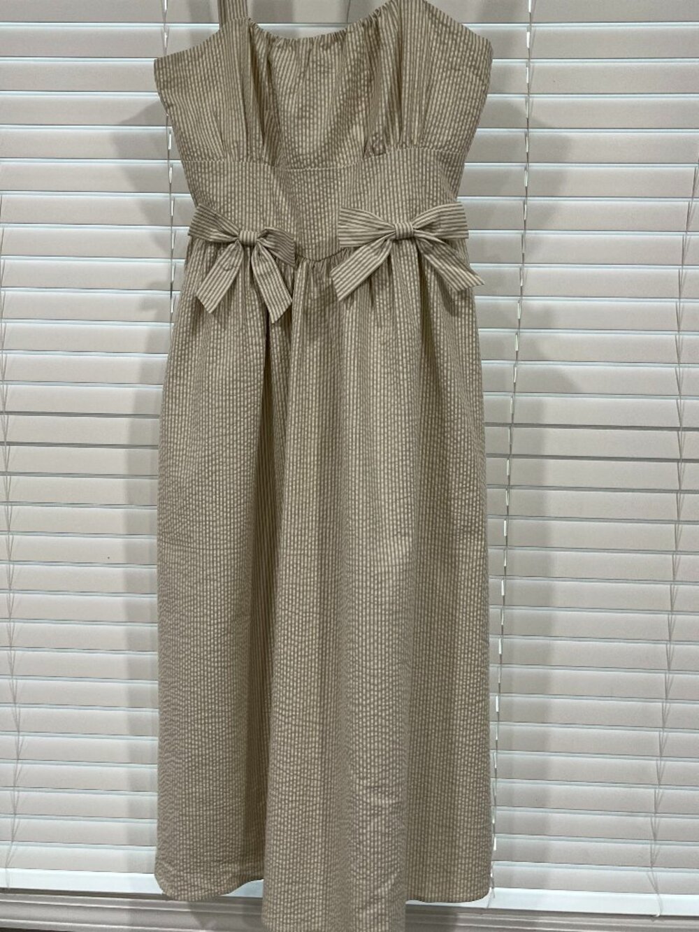Women - L & XL - NWT - Noralee Betsy Dress in Sage Stripe